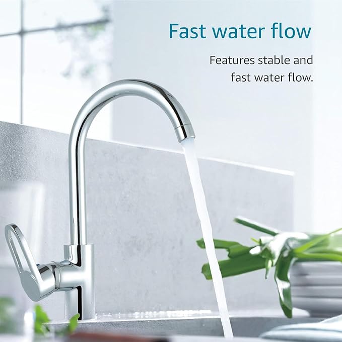 AQUA CREST FQK2J Under Sink Water Filter, Replacement for GE FQK2J, FQK1K, NSF/ANSI 42 372 Certified, 1350 Gallons Dual Flow Drinking Water Replacement Filters (4 Count)