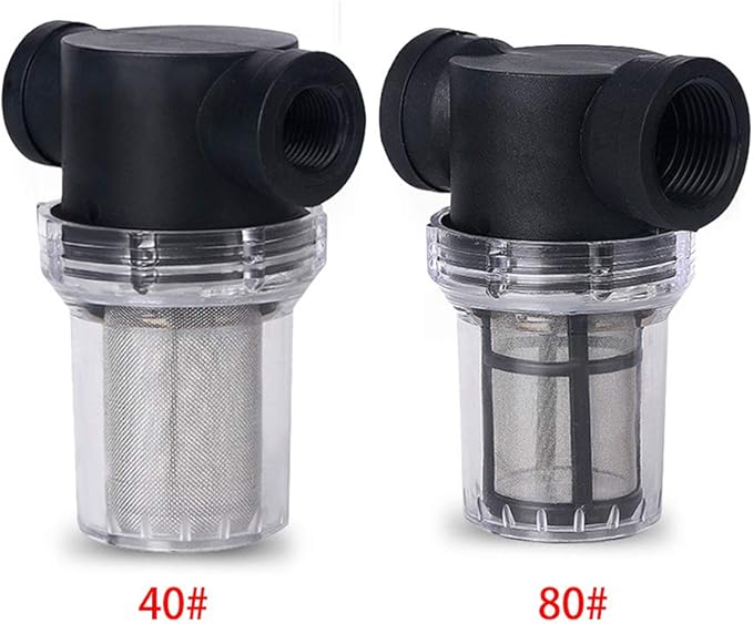 1Pcs Garden Pond 1 inch Inline Mesh Strainer Water Pump Filter Irrigation High Flow Pipeline Filter Garden Interface Strainer(Size:40 mesh)