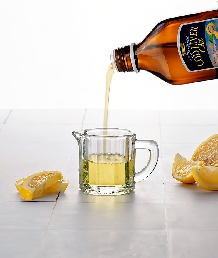 Sanniti 100% Natural Cod Liver Oil, 1081 mg Total Omega-3 Fatty Acids, Wild Caught Nordic, 250 mL (8.4 oz) (Lemon)
