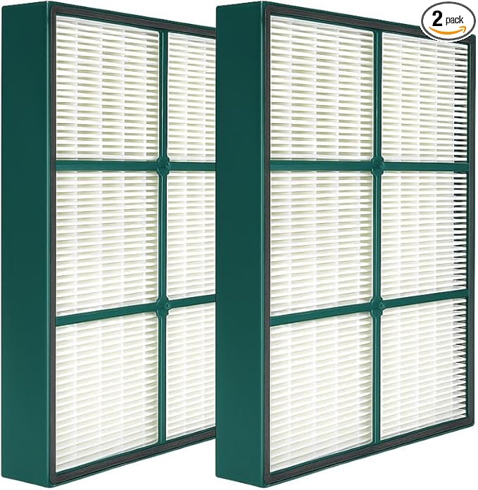 Nispira True HEPA Filter Replacement Compatible with Hunter Air Purifier 37090, 30058, 36127, 36117, 36095, 30085, 30090, 30095, 30105, 30117, 30130, 30999. Compared to Part 30936 HEPAtech 2 Pack