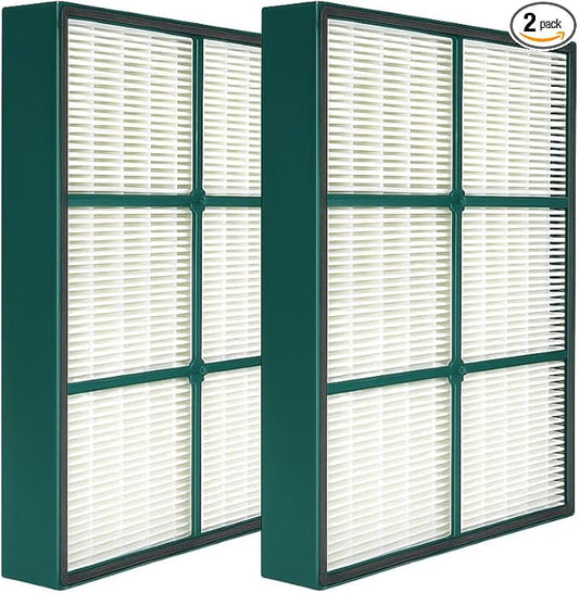 Nispira True HEPA Filter Replacement Compatible with Hunter Air Purifier 37090, 30058, 36127, 36117, 36095, 30085, 30090, 30095, 30105, 30117, 30130, 30999. Compared to Part 30936 HEPAtech 2 Pack