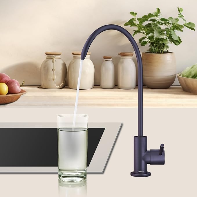 Brass Reverse Osmosis Faucet, Sink Water Filter System, Suitable for Most Reverse Osmosis or Water Filtration Systems, Kitchen bar Sink Drinking Faucet(Oil Rubbed Bronze)