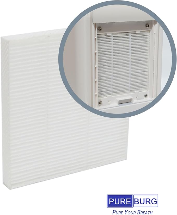 PUREBURG HD012 Replacement Filter Compatible with Hoomace & Hipilove,DINZAN, Youtuba HD012 Dehumidifier Humidifiers Air Purifier 3-in-1,6-Pack