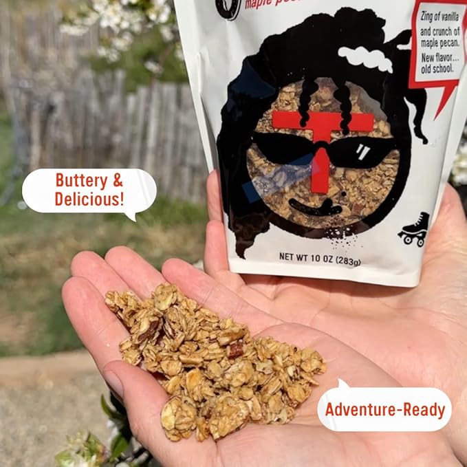 Taos Bakes - Maple Pecan & Madagascar Vanillar Granola - Crunchy Granola Breakfast Snack - Gluten Free, No GMOS, No Fillers - 10 oz (Pack of 6)