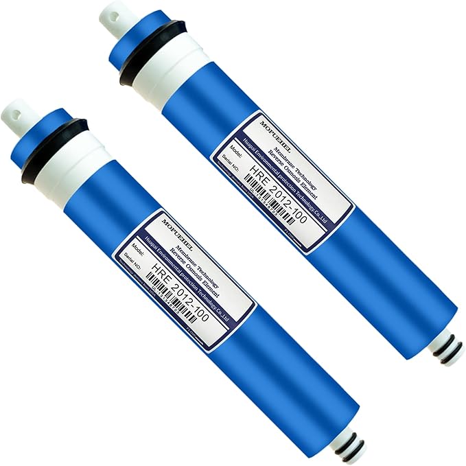 100 GPD RO Membrane Filter Replacement, Reverse Osmosis Membranes, Compatible for iSpring PH100 / RCC100P / RCC1UP / RCC1UP-AK/APEC ROES-100 / Express Water RO10DX / RO10DXBN (2 Pack)