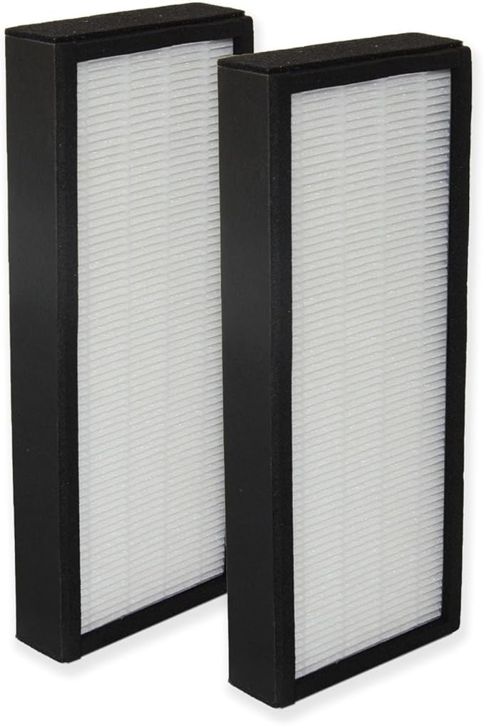 PUREBURG F1702HE Replacement Filter Compatible with Hunter HT1702 10200 Air Purifier, Part F1702HE/2 (30612), 2-Pack H13 HEPA Activated Carbon 2-in-1