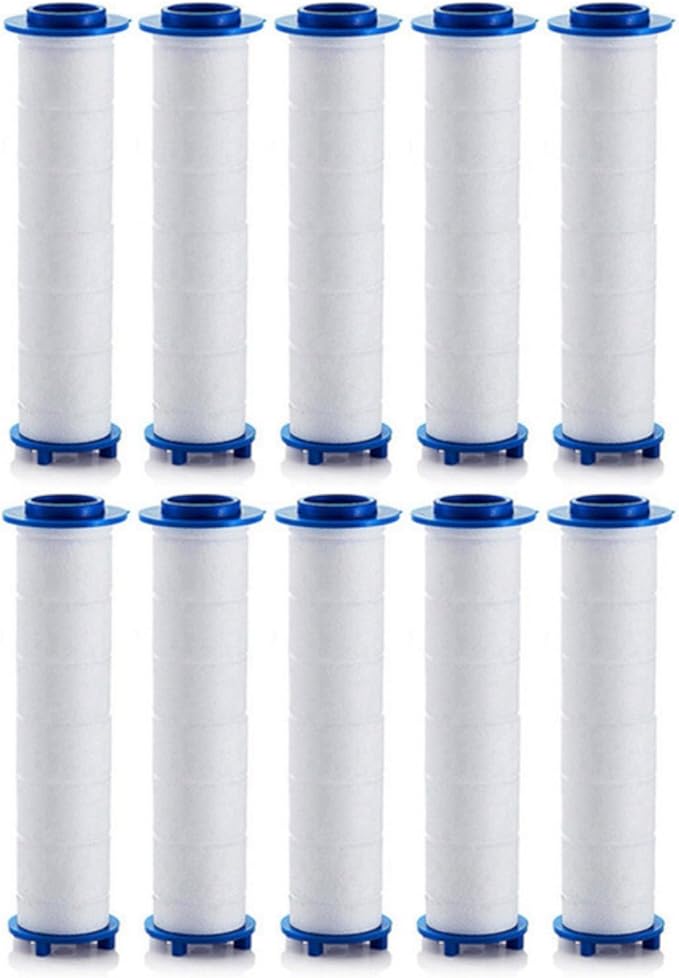 Shower head Filters, 10 Pcs, Ion Shower Drops Head Filter, PP Cotton Filtered Shower Handheld, Filter Element Multiple Specifications, Suitable for Different Models of Shower Heads (White, 7cm/2.75in)