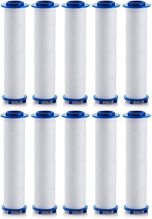 Shower head Filters, 10 Pcs, Ion Shower Drops Head Filter, PP Cotton Filtered Shower Handheld, Filter Element Multiple Specifications, Suitable for Different Models of Shower Heads (White, 6cm/2.36in)