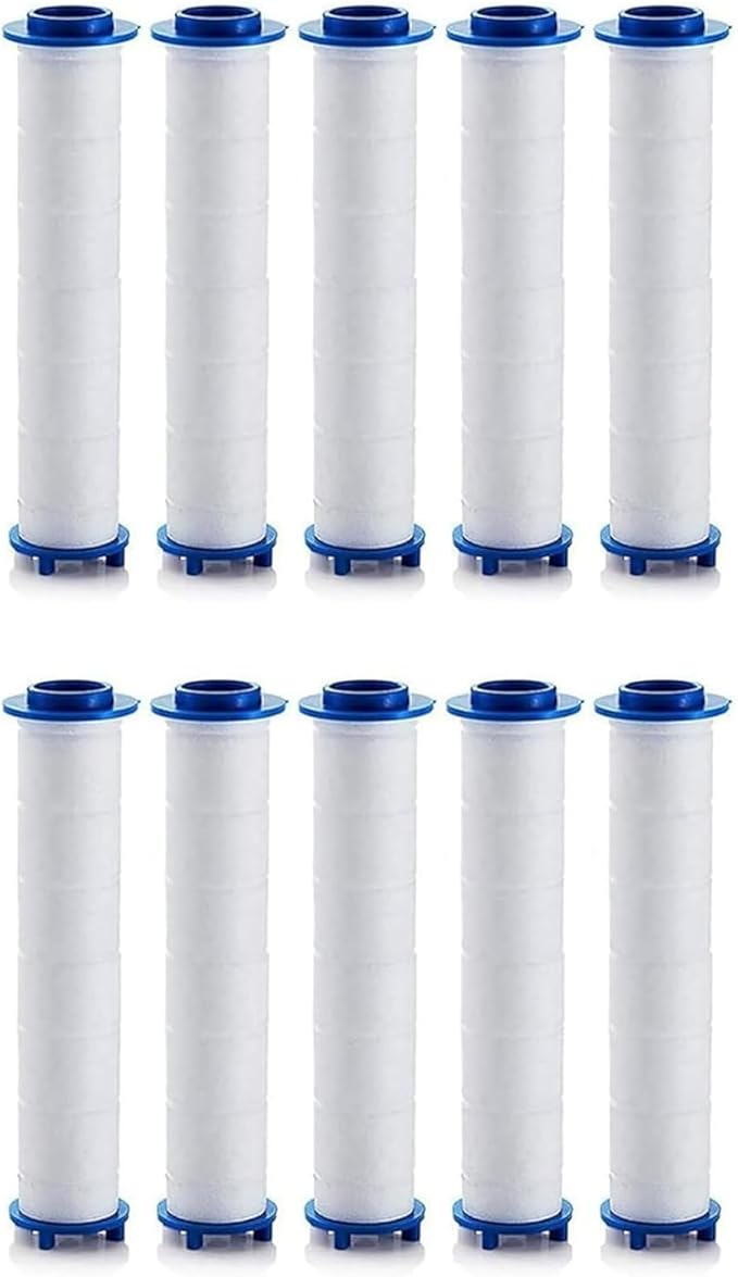 10Pcs Showerhead Filters, Shower Head Filter, 3.5 Inch PP Cotton Filter Cartridge, Turbo Showerhead, Filtered Shower head Filters (10 Pcs)