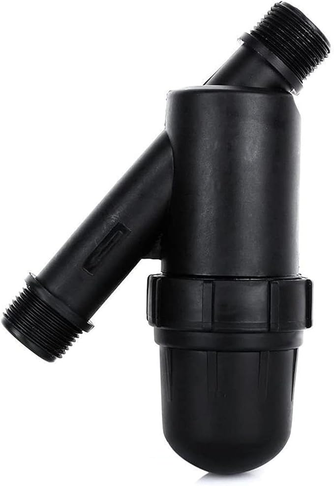 TopHomer Drip Irrigation Filter, 3/4" Y Water Filter Strainer Stainless Steel Inline 120 Mesh Screen Filter Gardening Drip Irrigation Filter for Garden Greenhouse Agricultural Drip