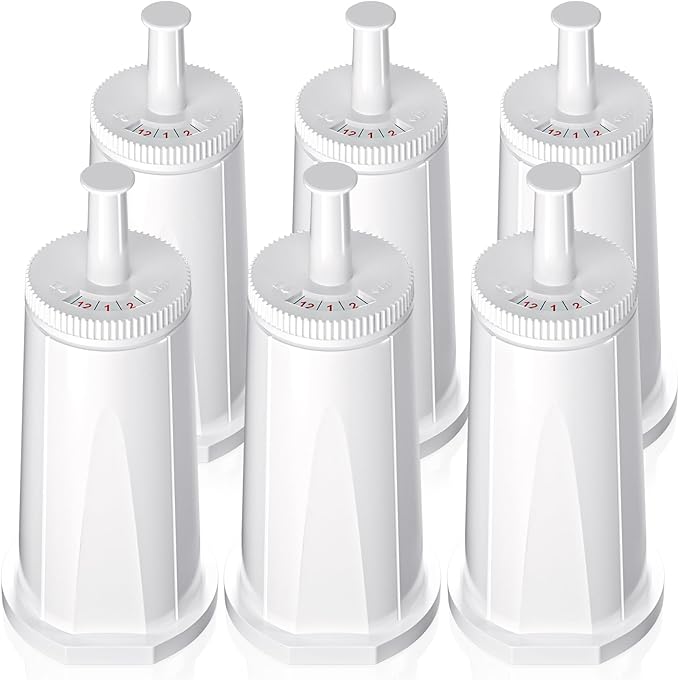 Replacement Water Filter for Breville Espresso Machine Barista Touch Bes880, Barista Pro BES878, Oracle Touch BES990, Oracle BES980, Dual Boiler BES920 Bambino ClaroSwiss Sage, Pack of 6