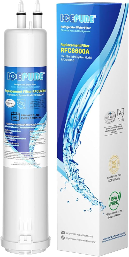 ICEPURE Refrigerator Water Filter Replacement for Everydrop Filter 3, EDR3RXD1, 4396841, 4396710, Kenmore® 46-9083, 46-9030, 9030, 9083, KAD3RXD1, WHR3RXD1, 1PACK