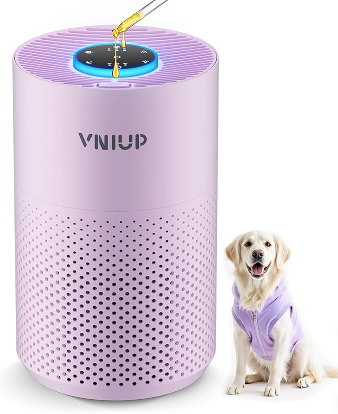 𝐍𝐞𝐰𝐞𝐬𝐭 Air Purifiers for Home Bedroom up to 800 ft², VNIUP H14 HEPA Room Air Purifiers for Bedroom with Fragrance Function, with Sleep Mode Air Cleaner for Pet Dander Odor Dust Smoke ZQA-4000C