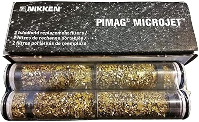 Shower Water Filter for Nikken Shower Filter Replacement Cartridge 14661, Easy Install for PiMag MicroJet Hand Held System 1466, Multi-Stage Bathroom Handheld Filters Replacement for Showerhead