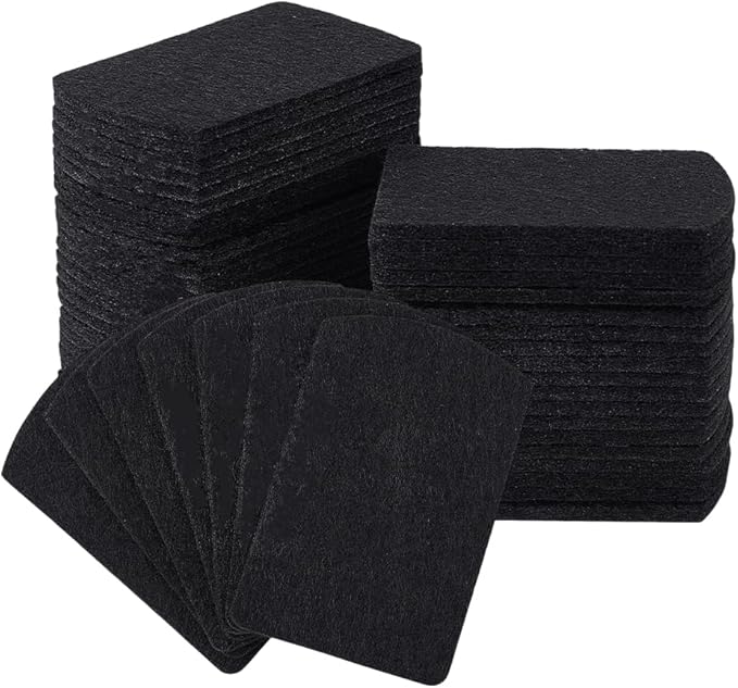 PH PandaHall 50pcs Essential Oil Pads Aroma Pads Unscented Refill Pad Essential Oil Diffuser Pad Replacement Perfume Pads for Room Humidifier Air Purifier Scent Diffuser Black, 2.8x1.8