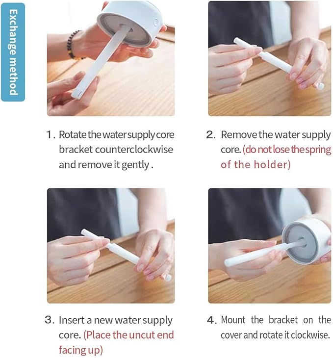 10 Pieces Humidifier Sticks Cotton Filter Refill Sticks Filter Replacement Wicks USB Humidifier Replacement Parts for Humidifier Car Humidifier Replacement Parts Can be cut(5.9 Inch)