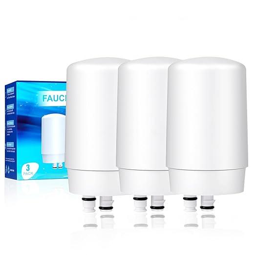 Faucet Filter Replacement for Brita Sink Water Filter - Compatible with Brita 36311 On Tap Faucet Filters System, FF-200, FF-100 - Pack of 3 - Fits All Tap Water Filters
