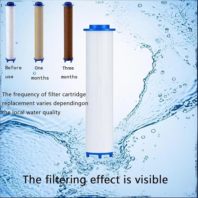Shower head Filters, 10 Pcs, Ion Shower Drops Head Filter, PP Cotton Filtered Shower Handheld, Filter Element Multiple Specifications, Suitable for Different Models of Shower Heads (White, 6cm/2.36in)