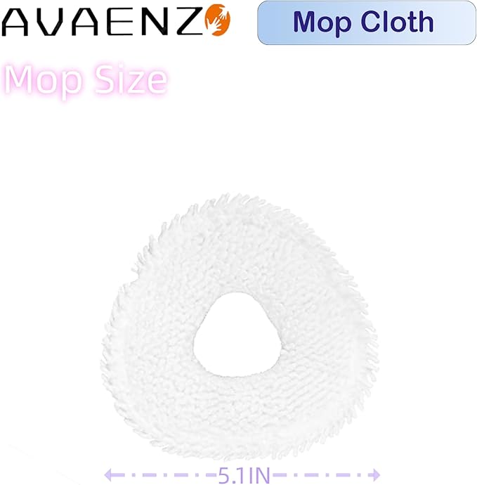 Replacement Mop Pads Compatible with Narwal Freo Pro X Ultra Narwal Freo Z Ultra Z10 T10 J3 J4 J5 R10 Microfiber Resuable Mop Cloth Robot Vacuum Cleaner Accessories