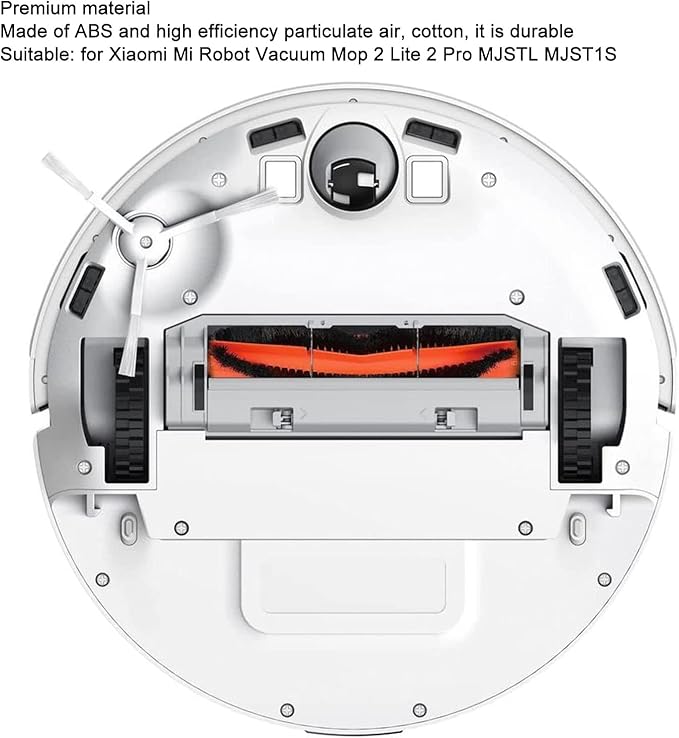 Vacuum Cleaner Accessory Tools, Replacement Filter Mop Brush Kit for Xiaomi Mi Robot Vacuum Mop 2 Lite 2 Pro MJSTL MJST1S Sweeper MI Robot Vacuum Mop 2 Pro mop vacuum accessories kit for xiaomi