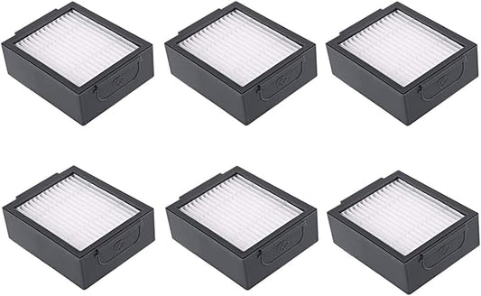 Fuyoda 6 Pack Upright Filters Replacement Compatible with irobot Roomba E&I Series E5(5150) E6(6198) i3(3150) i3+(3550) i4(4150) i4+ i6 i6+(6550) i7(7150) i7+(7550) i8 i8+ Plus Robot Vacuums