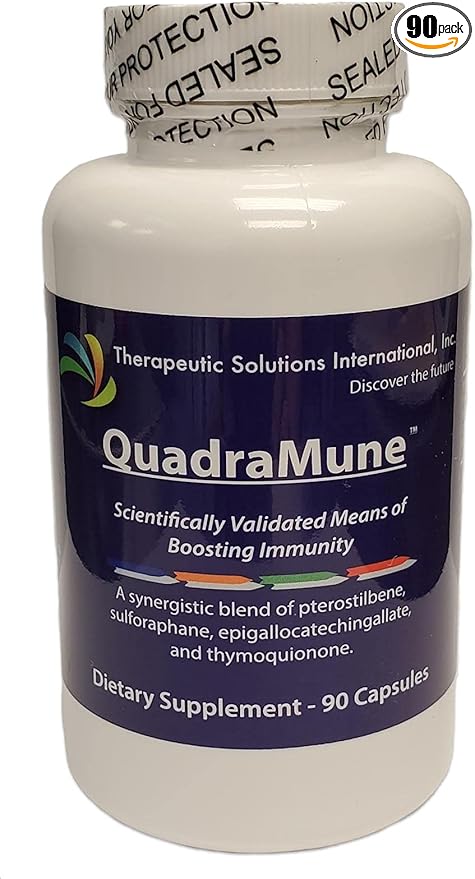 Multi-Patented All Natural Dietary Supplement for Immune Support with a Synergistic Blend of Pterostilbene, Broccoli Sprout Extract, Green Tea Extract, & Nigella Sativa