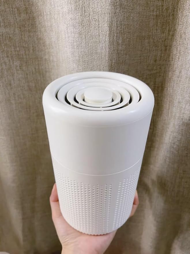 Small Air Purifier for Bedroom Home: Personal Desk Mini Air Purifier – Filters Smoke Dander Hair Odors - 20dB Pet Air Purifiers Fresheners Cleaner for Desktop,Office,Kitchen