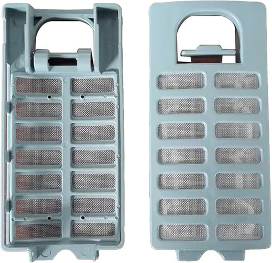 2PCS Rectangular Mesh Filter Drum Washer Filter Replacement Compatible with L G Washing Machines