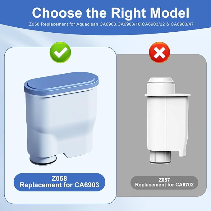 Coffee Machine Water Filter Compatible with Philips Saeco AquaClean CA6903, Water Filter For Fully Automatic Coffee Machines Dedicated Anti-Lime Scale Water (pack of 6)