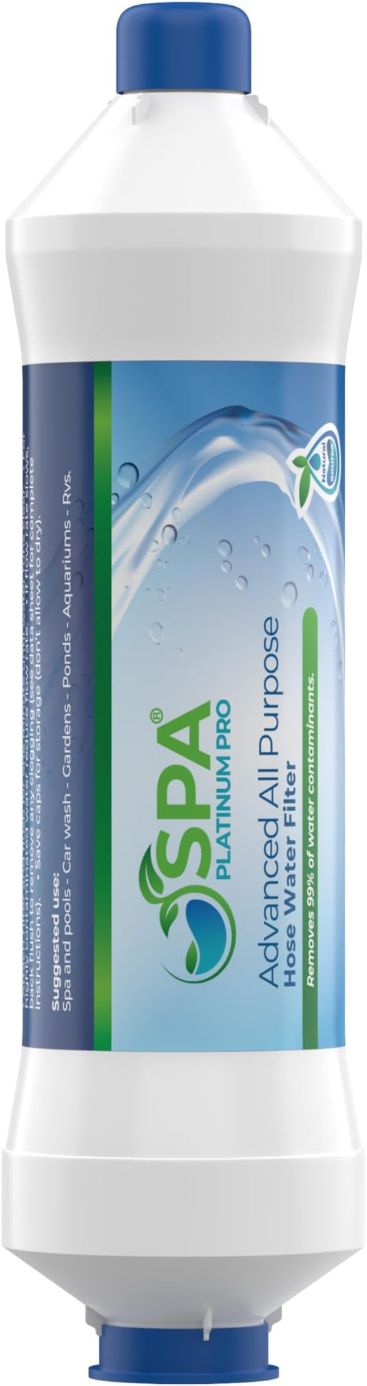 Spa Platinum Pro All Purpose Hose Water Filter for Pools, Spas, and RVs | High Performance Water Filtration System | Filters Up to 40,000 Gallons for Clean and Safe Water Use