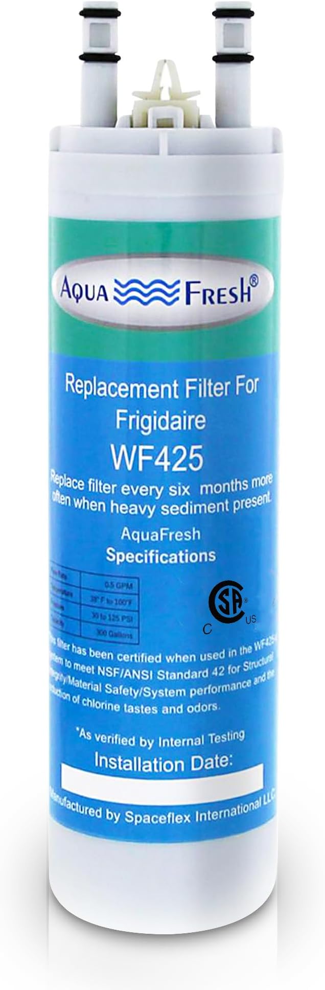 Aqua Fresh Replacement for WF3CB, PureSource 3, 706465, 242086201, 242086203, 242294501, 242069601, AP4567491, PS3412266, WF425 Refrigerator Water Filter