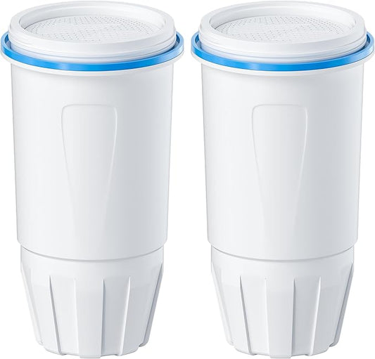 Water Filter Replacement Compatible with Zero Pitcher and Dispensers ZR-001, ZR-017, ZP-006 ZD-013, Reduces Lead,TDS, PFOA/PFOS, Chlorine and More, by NUTTUTO, Pack of 2