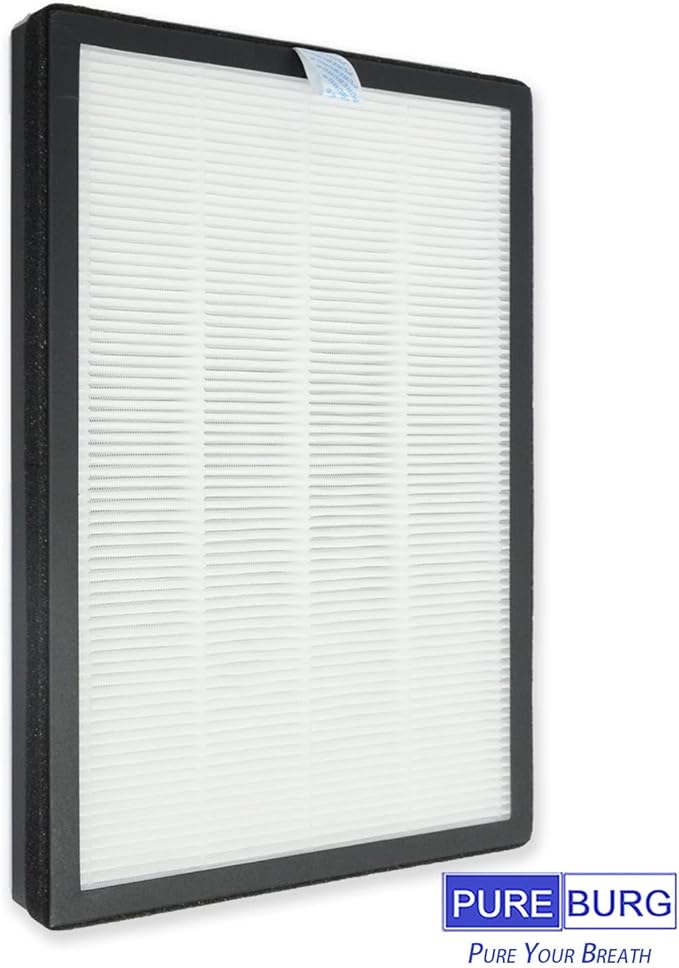 PUREBURG Replacement Filters Compatible with HIMOX H04 Air Purifier,2-Pack H13 HEPA Activated carbon 2-in-1 4-Stage Filtration Air Clean VOCs