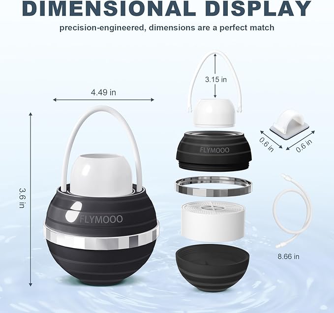 Bath Water Filter for Tub Faucet - 8 Stages Bathtub Water Filter Reduces Contaminants for Softer, Smoother Skin - 2,500 Gallons of Filtration, BPA Free (Black)