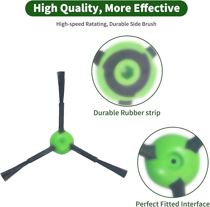 Replacement Parts Specific for R-oomba Combo 10 max j9+ j7+/Plus Robot Vacuum Cleaner,Accessories Inclue 2 set Roller Brushes,4 Filters,4 Microfiber Mopping Pad,8 Side Brushes,6 Dust bags