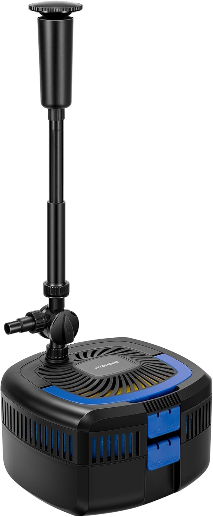 VIVOHOME 4-in-1 Pond Filter System Kits, 950 GPH Water Pump with Filter, Fountain and 13W Light Combo for Ponds up to 1585 Gallons