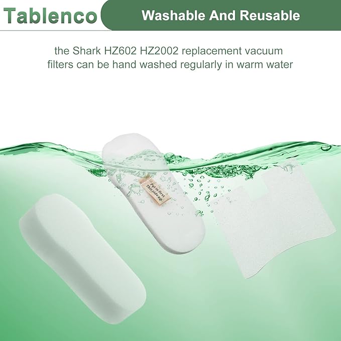 for Shark HZ602 Filter Replacement Ultralight Pet Pro Corded Stick Vacuum and HZ2002 Vertex DuoClean PowerFins fit HZ2000 HZ251 HZ250 HH200 HH202,4 Foam Felt 4 Motor Kit (No cleaning brush)