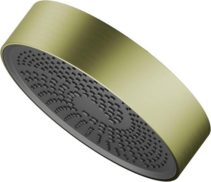 AULEEND，high pressure shower heads，with Anti-Clog Rubber Jets - 360° Rotation Adjustable Shower Head -7.87inches (Oil Rubbed Bronze)