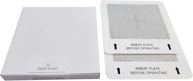 Universal Ceramic Ozone Plates for Generic Ozone Generators Washable Purification Air Purifier, 4.5" x 4.5" Inches Replacement Ozone Plates (3Pack)