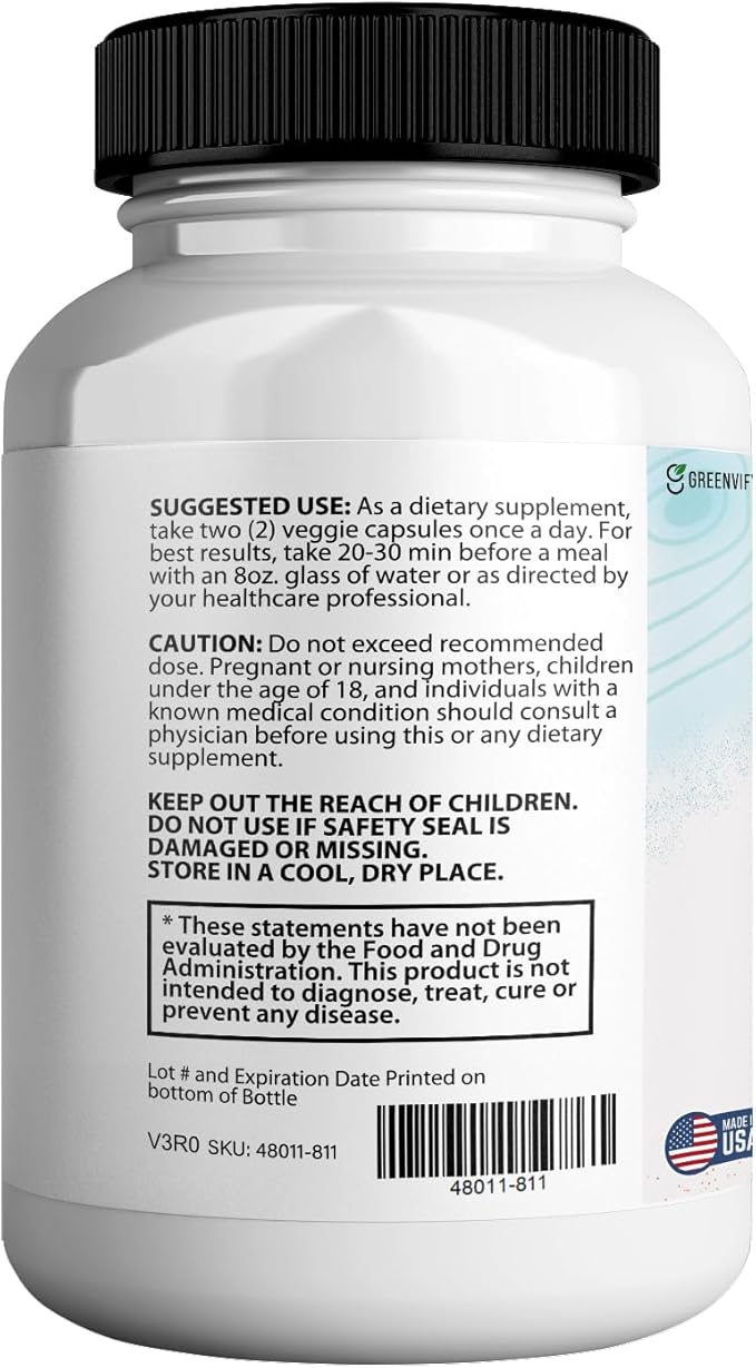Leptozan Max, 800mg Horseradish Tree Moringa Supplement, 60 Veggie Capsules, 30 Day Supply (3)