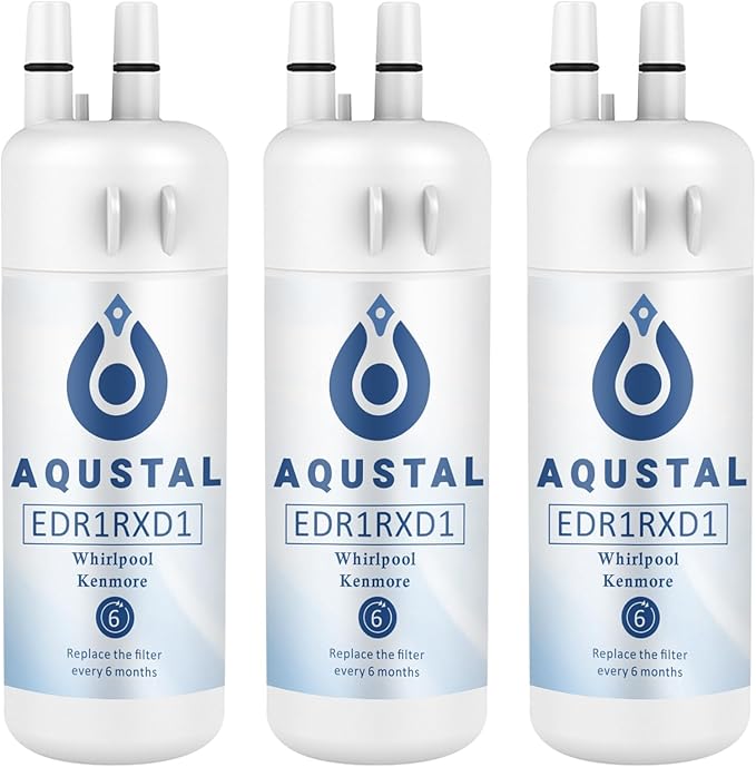 W10295370A, EDR1RXD1 Water Filter, W10295370A Water Filter Replacement, Compatible With Everydrop Filter 1,EDR1RXD1,WHR1RXD1,P4RFWB, Replacement for Kenmore 9930,9081, 3 Pack