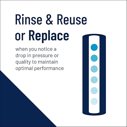 Pentair Pentek R50-BB Big Blue Sediment Water Filter, 10-Inch, Whole House Pleated Polyester Filter Cartridge, 10" x 4.5", 50 Micron, Pack of 8, White