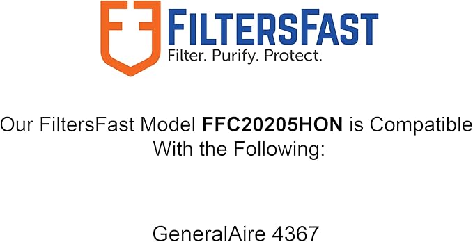 Filters Fast Compatible Replacement for Honeywell 20x25x5 Air Filter MERV 13 FC100A1037 Pleated AC Furnace Air Conditioner Filters Actual Size: 19.87 x 24.875 x 4.375, 2-Pack