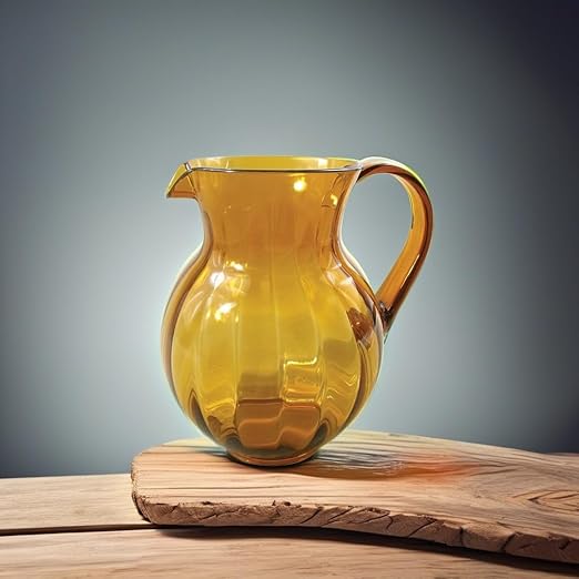 G.E.T. P-4090-PC-A Shatterproof Plastic Lemonade/Margarita Pitcher, 90 Ounce, Amber (Set of 12)