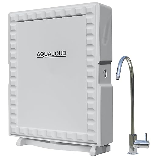 Tankless Under-Counter Water Filter System - 5-Stage Filtration Removes Odor & Chlorine, Includes Chrome Faucet - Ideal for Under Sink, Refrigerators, Coffee & Ice Makers