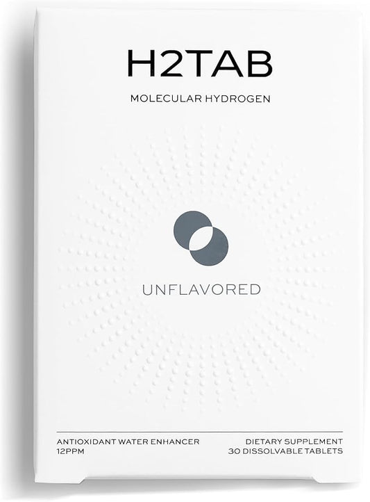 Molecular H2TAB Hydrogen Tablets with Magnesium -12 PPM Hydrogen Tablets for Drinking Water -Rich in Antioxidants, Supports Cellular Health, Recovery & Cognitive Function (30 Counts, Unflavored)