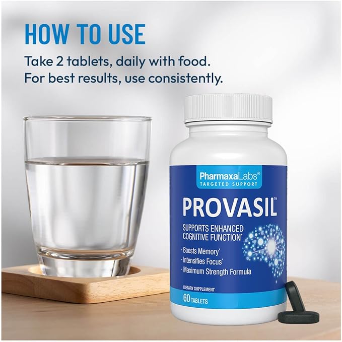 Maximum Strength Brain Supplement - Boosts Memory & Focus - Increases Mental Performance & Cognitive Health - Phosphatidylserine, Resveratol, Folate, Ginkgo Leaf, Bacopa & More - 60 Tablets