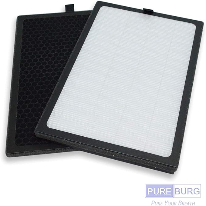 PUREBURG Replacement Filter Compatible with Okaysou AirMax 8L Air Purifier,H13 HEPA + Activated Carbon 4-Stage Filtration Air Clean Dust VOCs