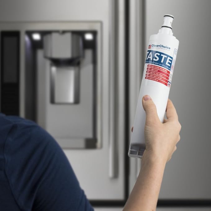 Clear Choice Taste Filter Replacement for Whirlpool 4396508 EDR5RXD1 Filter Compatible with FILTER5 WF285 WPRF-100 8212652 Refrigerator Water Filter, NSF/ANSI 42, Box of 2, Made in the USA