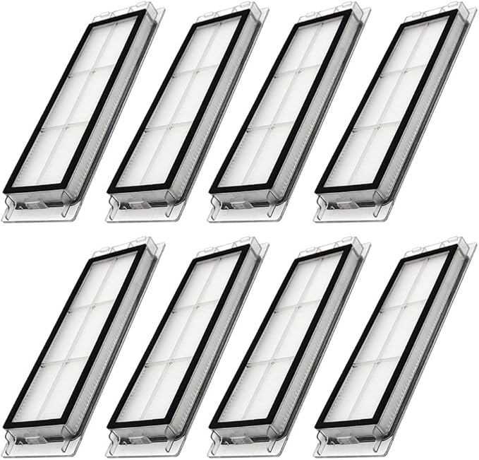 Neutop Replacement Filters Parts, Compatible with Roborock S6 MaxV/Pure, S6, S5, S5 Max, S4 Max, S4, E5, E4, E20, E25, E35, Robot Vacuums, 8-pack.